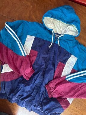 Vintage 90s Kmart MacGregor Hooded Windbreaker Men’s L With Tags Unworn